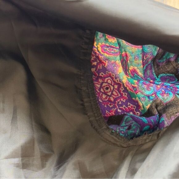 California Design by Dorothy Samuel Vintage Paisley Quilted Blouse Size 8 - Picture 15 of 16